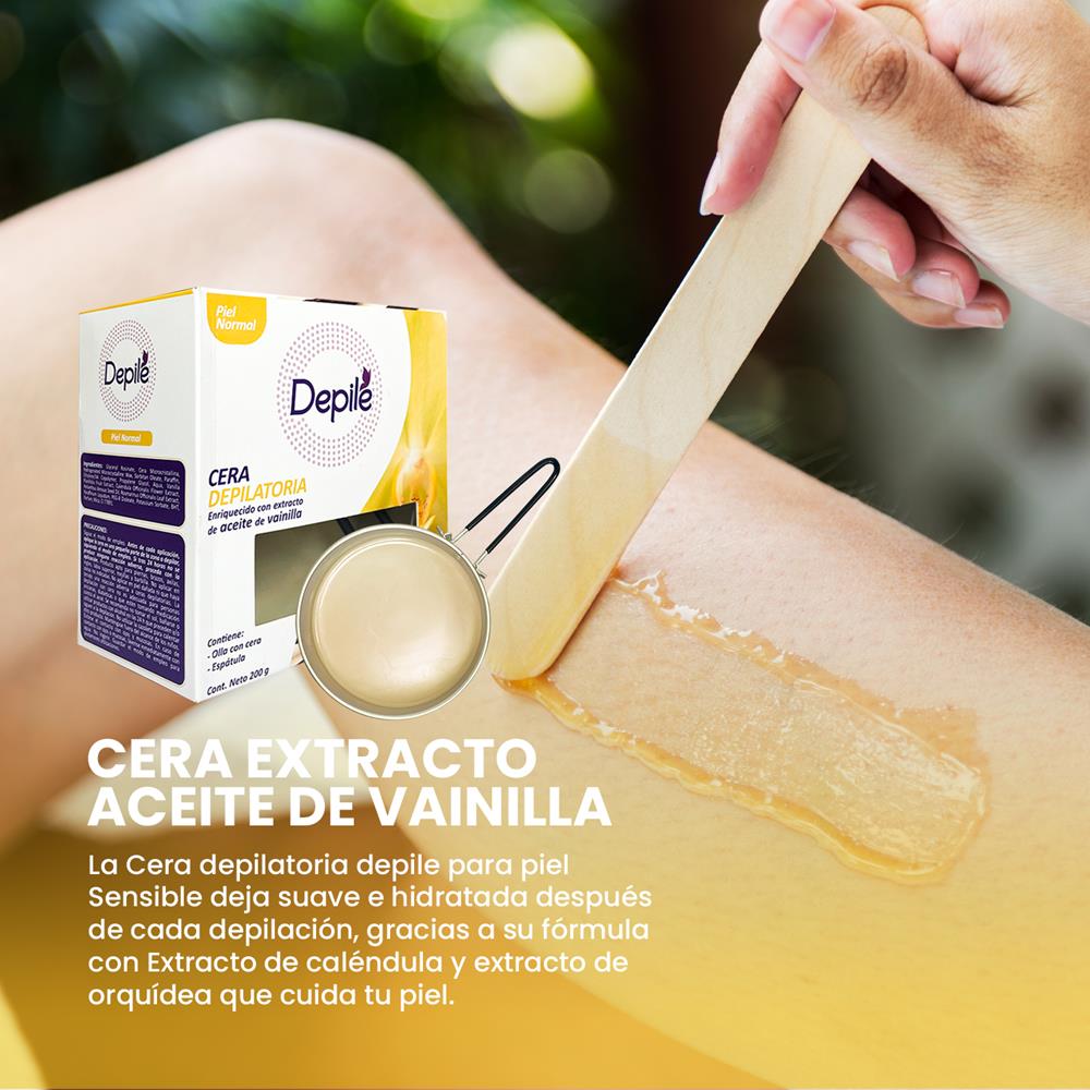 Cera Extracto Aceite de Vainilla Depile 200 Gramos Unidades