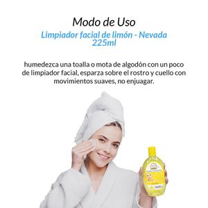Limpiador Facial de Limon Nevada 225ml 3 Unidades