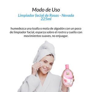 Limpiador Facial de Rosas Nevada 225ml