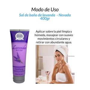Sal de Baño de Lavanda Nevada 400ml
