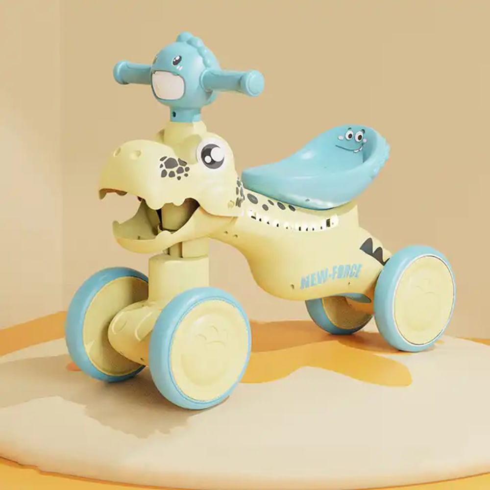 Bicicleta Sin Pedales Para Niños - Diseño Con Dinosaurios, Recomendada A Partir De 2 Años (Usar Con Protección)