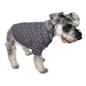 Camisa para Mascotas Gatos y Perros Calavera Gris T-S