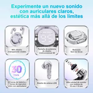 Pack Smartwatch GT3 Max Silver + Audífonos Crystal Air39 Black