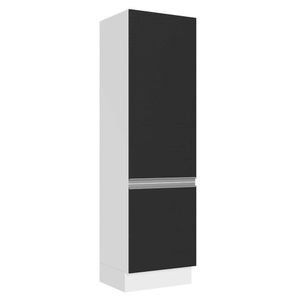 Alacena 2 puertas Clásica Clorinda color Blanco/Negro TU MESITA