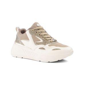 Zapatillas Urbanas para Mujer Via Uno Lz0605-02 Beige