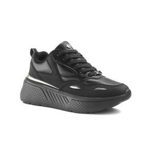 Zapatillas Urbanas para Mujer Via Uno Lz0605-02 Negro