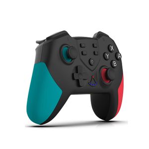 Gamepad BT Inalámbrico con Función de Vibración de Doble Motor Función de Giroscopio (Azul Rojo)