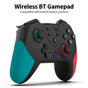 Gamepad Inalámbrico BT con Función de Vibración de Doble Motor Función de Giroscopio (Verde Rosa)