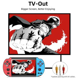 Consola de Juegos Portátil de 4,3 Pulgadas, Juegos Clásicos Integrados, Recargable