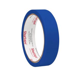 Cinta Masking Tape Colores Shurtape 3/4" x 15 Yd Caja x 60 Rollos Azul