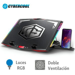 Cooler para laptop Cybercool Halion Ha-k7 Rgb