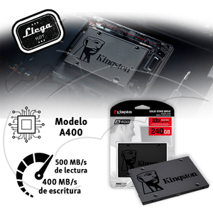 Disco Sólido Interno Kingston Sa400s37/240g 240gb Negro