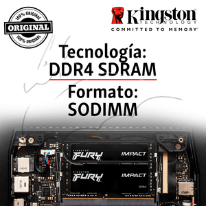 Memoria Ram Fury Impact 8gb 3200mhz Original