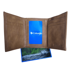 Billetera Trifold Columbia Hombre - Marrón