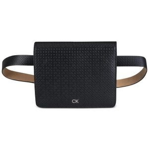 Cinturón Riñonera Logotipo Calvin Klein Mujer - Negro Texturizado - Talla L/XL