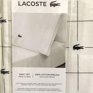 Juego de Sabanas Lacoste 100% Algodón Percale