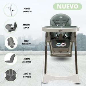 Silla de Comer Graduable Bambino Silvestre Verde
