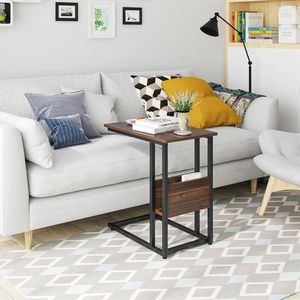 Mesa Auxiliar Industrial Draco Caramelo Coricha Home