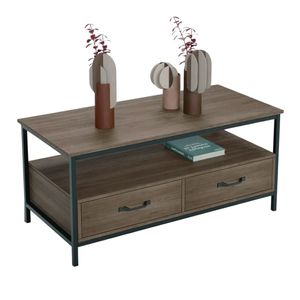 Mesa de Centro Industrial Cassetti Gales Coricha Home