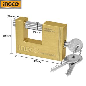 Candado Jumbo Ingco 90mm DBBPL0902