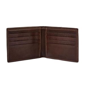 Billetera de Cuero para Hombre Fossil Lufkin - Marrón