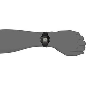 Reloj Deportivo Casio con alarma multifunción Hombre F201WA-1A Negro