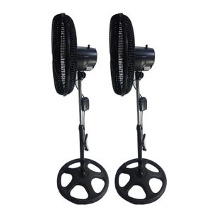 2 Ventiladores Imperial TY-1813WP malla de plástico 5 aspas 18"