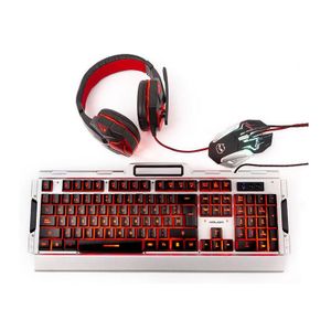 Kit Gamer Halion HA-860C PANZER 3 en 1 anti-ghostin Luces LED