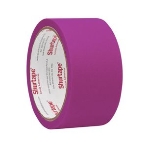 Cinta Masking Tape Colores Shurtape 2" x 15 Yd Caja x 24 Rollos Lila