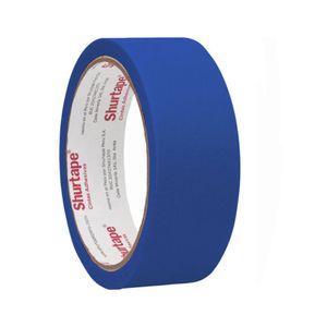 Cinta Masking Tape Colores Shurtape 1" x 15 Yd Caja x 48 Rollos Azul