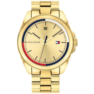 Reloj Tommy Hilfiger Riley 1791686 Para Hombre Fecha Acero Inoxidable Dorado