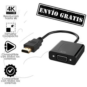 Adaptador Hdmi A Vga - Full Hd 1080p