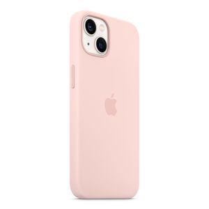 Case para iPhone 13 de silicona con MagSafe, rosa Caliza