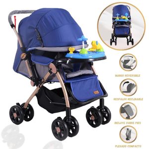 Coche Cuna Musical Summer Blue