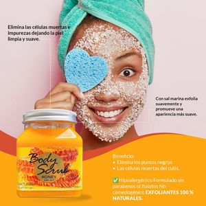Exfoliante Corporal Miel con Sal Wokali 500ml