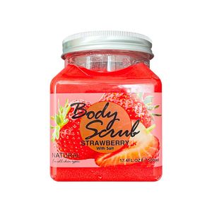 Exfoliante Corporal Fresa con Sal Wokali 500ml
