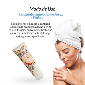 Exfoliante Limpiador de Arroz Wokali 170ml 2 Unidades