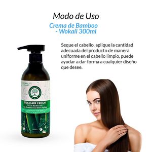 Crema de Bamboo Wokali 300ml