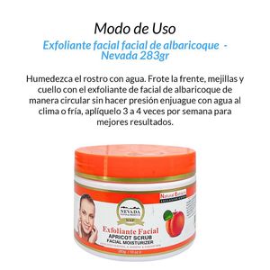 Exfoliante Facial de Albaricoque Nevada 283 Gramos 2 Unidades