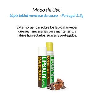 Lapiz Labial Manteca de Cacao Portugal 5.3 Gramos 2 Unidades