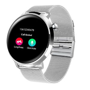 SMARTWATCH D3 MATE VERSION MINI (PARA DAMA) DOBLE CORREA ALTA GAMA NFC PLATA