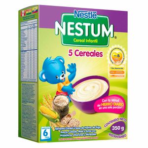 Cereal Infantil NESTLÉ Nestum 5 Cereales Caja 350g
