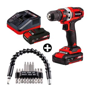 COMBO Atornillador 18V TC-CD 18/35 LI y 1 batería 1.5Ah + Set puntas con eje flexible 11 piezas