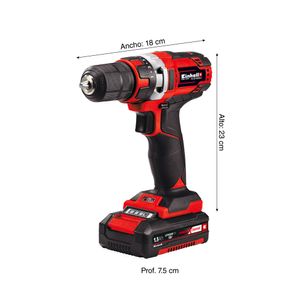 COMBO Atornillador 18V TC-CD 18/35 LI y 1 batería 1.5Ah + Set puntas con eje flexible 11 piezas