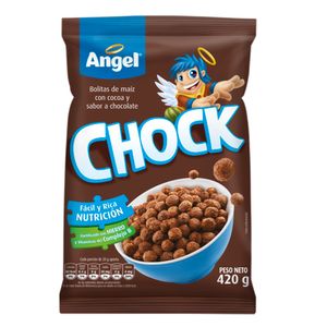 Cereal ANGEL Maíz trigo y avena sabor chocolate Bolsa 420Gr