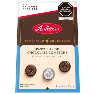 Pastillas de Leche sin Azúcar LA IBÉRICA Caja 150g