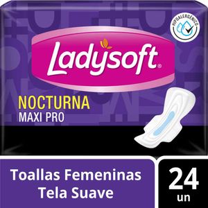Toallas Higiénicas LADYSOFT Nocturna Maxi Pro Paquete 24un