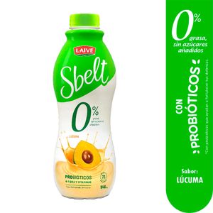 Yogurt SBELT Sabor a Lúcuma Botella 946g