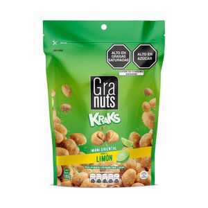 Maní Oriental Sabor a Limón GRANUTS Kraks Doypack 180g