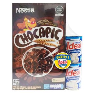 Pack Cereal NESTLÉ Chocapic Caja 540g + Leche IDEAL Lata 390g